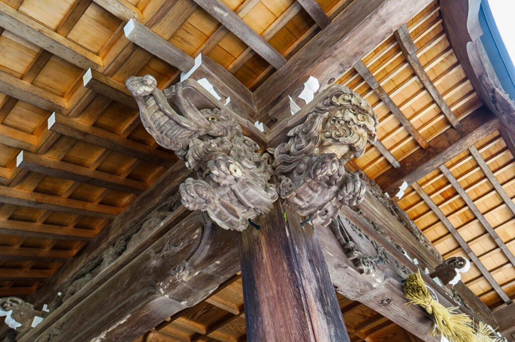 エアー鉋施工前社寺仏閣