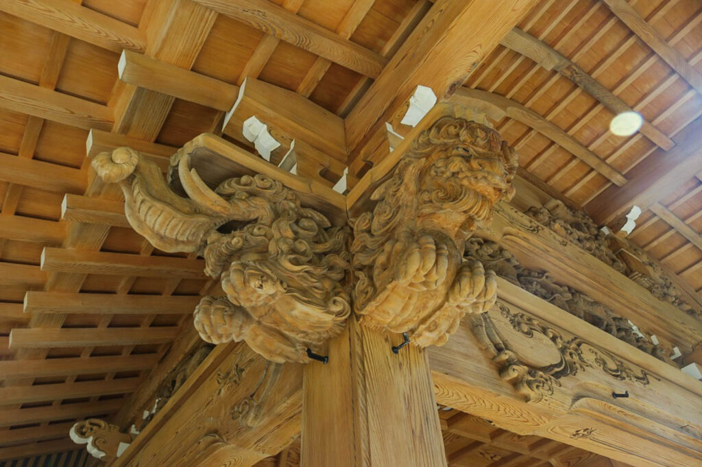 エアー鉋施工後社寺仏閣