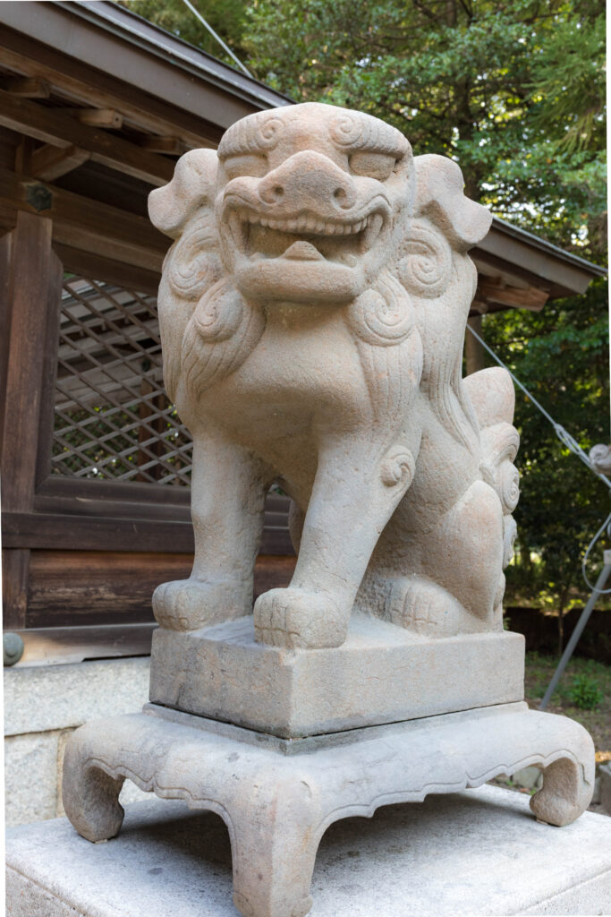 狛犬エアー鉋施工後